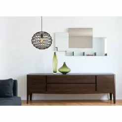 Suspension Globo SENNI Noir, 1 lumière