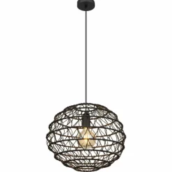 Suspension Globo SENNI Noir, 1 lumière