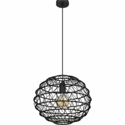 Suspension Globo SENNI Noir, 1 lumière