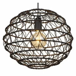 Suspension Globo SENNI Noir, 1 lumière