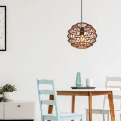 Suspension Globo SENNI Noir, 1 lumière