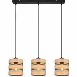 Suspension Globo SOENI Noir, 3 lumières