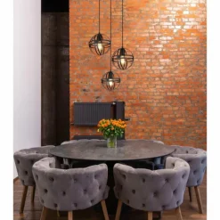 Suspension Globo TAMARA Noir, 3 lumières