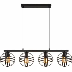 Suspension Globo TAMARA Noir, 4 lumières