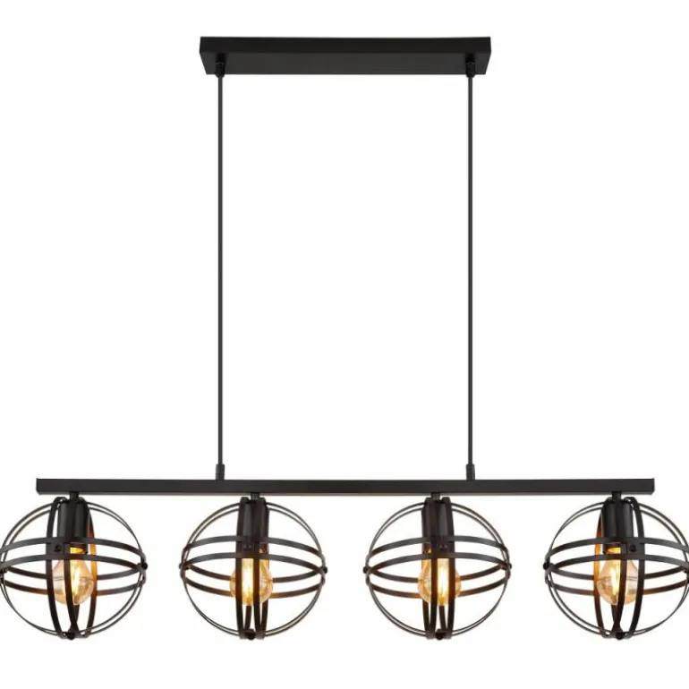 Suspension Globo TAMARA Noir, 4 lumières