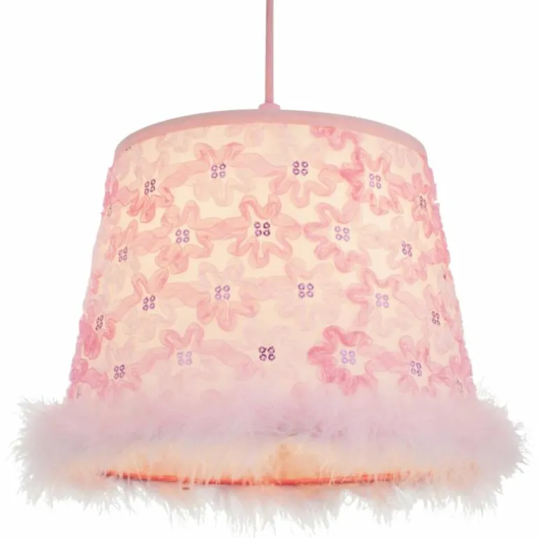 Suspension Globo TARSO Rose, 1 lumière