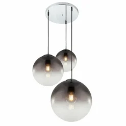 Suspension Globo VARUS Nickel mat, 3 lumières