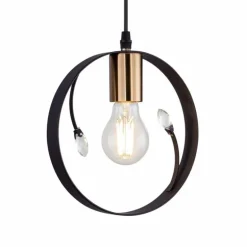 Suspension Globo VIGO Noir, 1 lumière