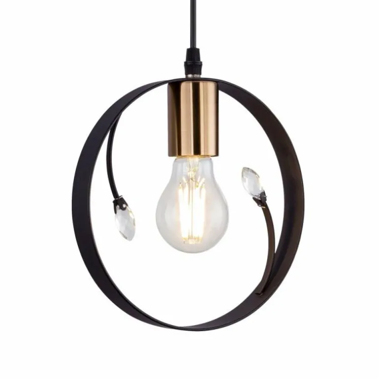 Suspension Globo VIGO Noir, 1 lumière