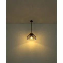 Suspension Globo VITIANO Brun, Noir, 1 lumière