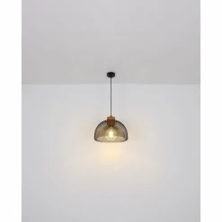 Suspension Globo VITIANO Brun, Noir, 1 lumière