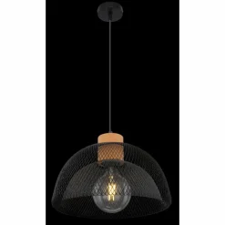 Suspension Globo VITIANO Brun, Noir, 1 lumière