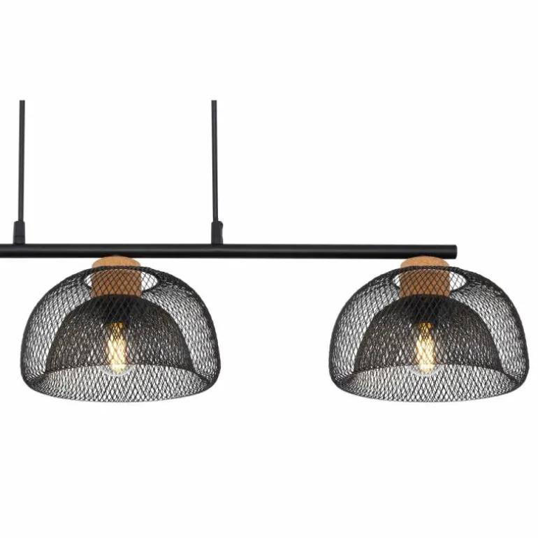 Suspension Globo VITIANO Brun, Noir, 3 lumières