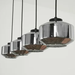 Suspension Gondim Noir, 4 lumières