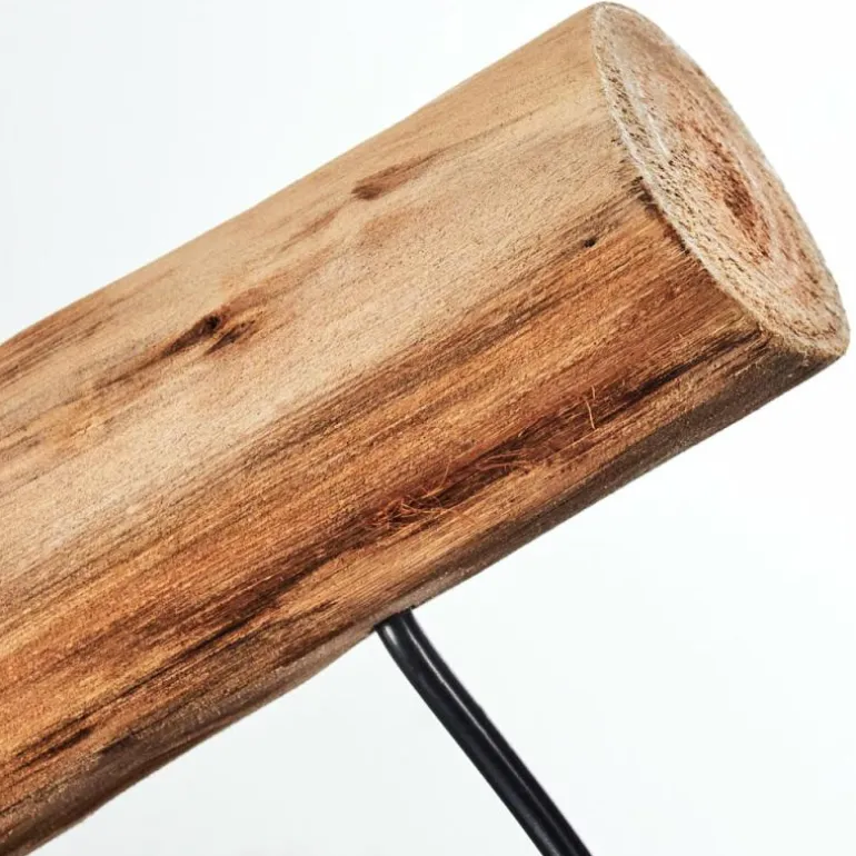 Suspension Gondo Brun, Noir, 3 lumières