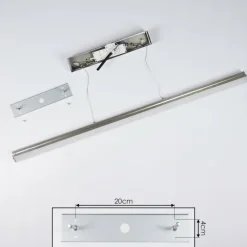 Suspension Goun LED Nickel mat, 2 lumières