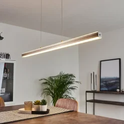 Suspension Goun LED Nickel mat, 2 lumières
