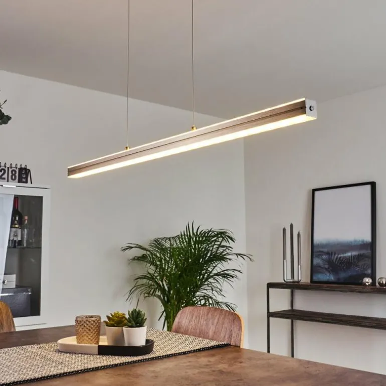 Suspension Goun LED Nickel mat, 2 lumières