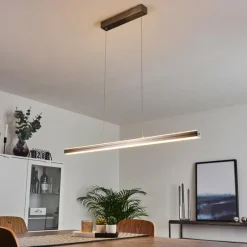 Suspension Goun LED Nickel mat, 2 lumières