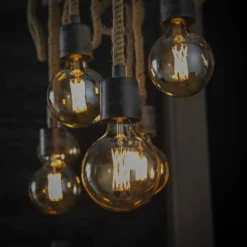 Suspension GRAAUW Brun, Gris, 7 lumières