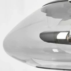 Suspension Graneros Nickel mat, Noir, 1 lumière