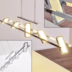 Suspension Gravendal LED Chrome, 5 lumières