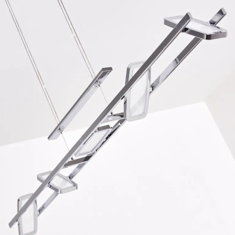 Suspension Gravendal LED Chrome, 5 lumières