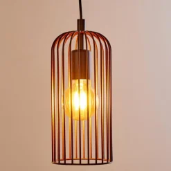 Suspension Gresso Noir, 6 lumières