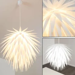 Suspension Grinder Blanc, 1 lumière