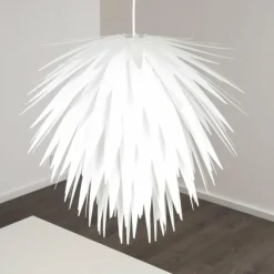 Suspension Grinder Blanc, 1 lumière