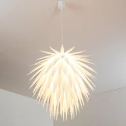 Suspension Grinder Blanc, 1 lumière