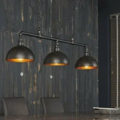 Suspension GROENEKAN Noir, 3 lumières