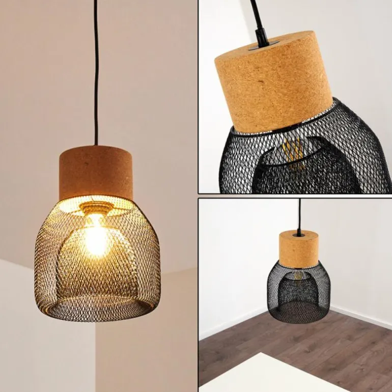 Suspension Grongroft Brun, Noir, 1 lumière