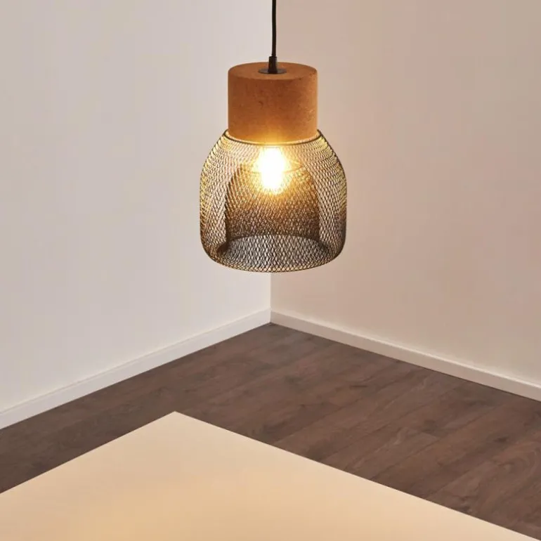 Suspension Grongroft Brun, Noir, 1 lumière