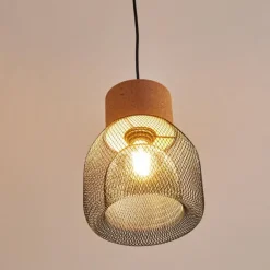 Suspension Grongroft Brun, Noir, 1 lumière