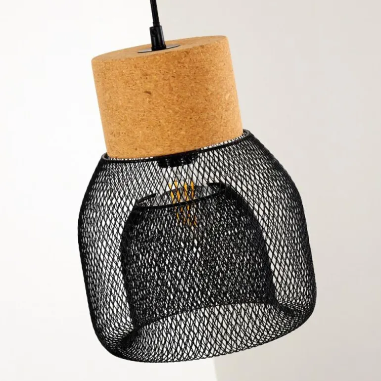 Suspension Grongroft Brun, Noir, 1 lumière