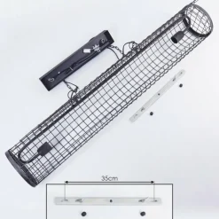 Suspension Gullvik Argent Oxydé, 2 lumières
