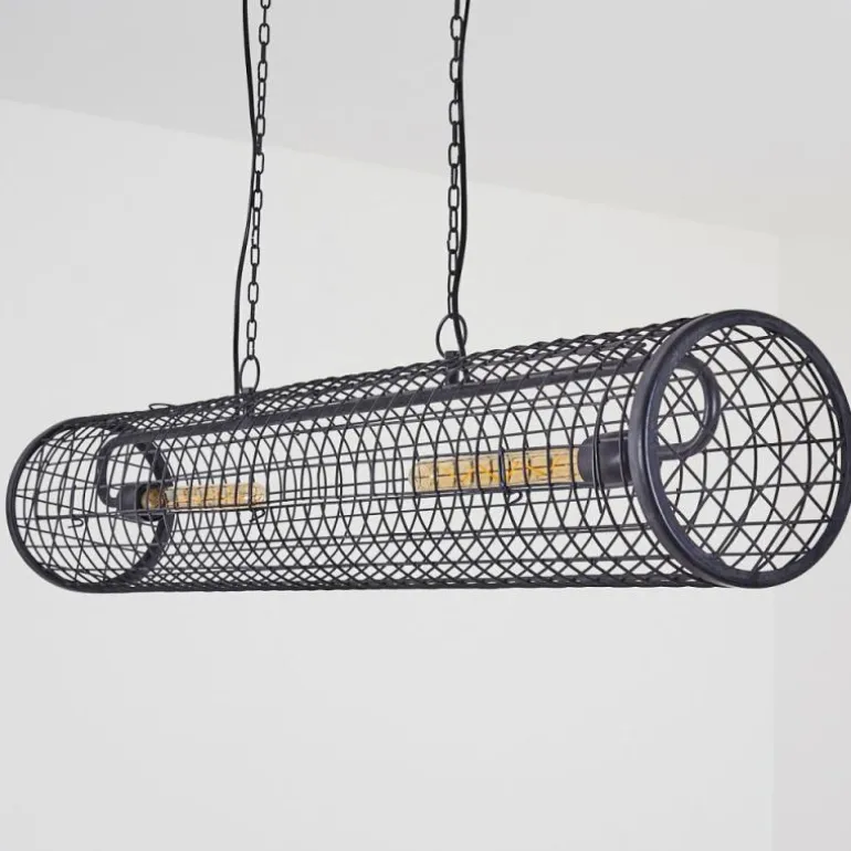 Suspension Gullvik Argent Oxydé, 2 lumières