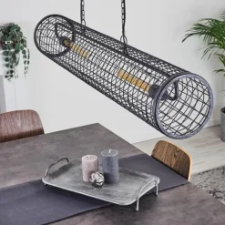 Suspension Gullvik Argent Oxydé, 2 lumières