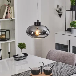 Suspension Haikala Noir, 1 lumière