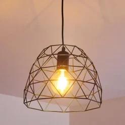 Suspension Hajom Noir, 1 lumière