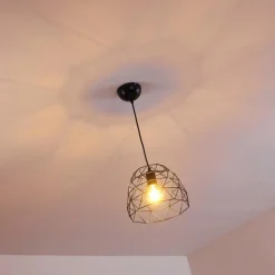 Suspension Hajom Noir, 1 lumière