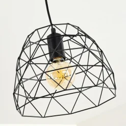 Suspension Hajom Noir, 1 lumière