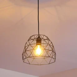 Suspension Hajom Noir, 1 lumière