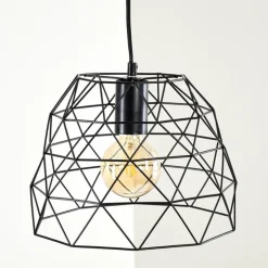 Suspension Hajom Noir, 1 lumière