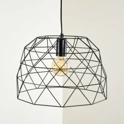 Suspension Hajom Noir, 1 lumière