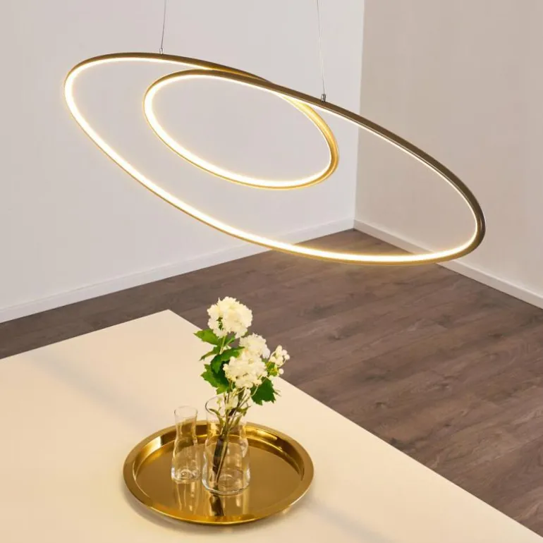 Suspension Harpeth LED Nickel mat, 1 lumière