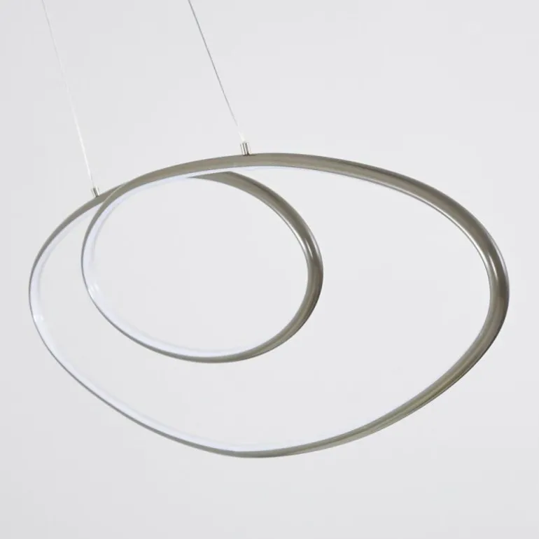 Suspension Harpeth LED Nickel mat, 1 lumière