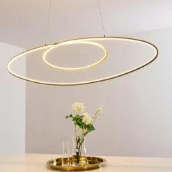 Suspension Harpeth LED Nickel mat, 1 lumière