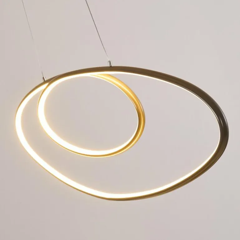 Suspension Harpeth LED Nickel mat, 1 lumière